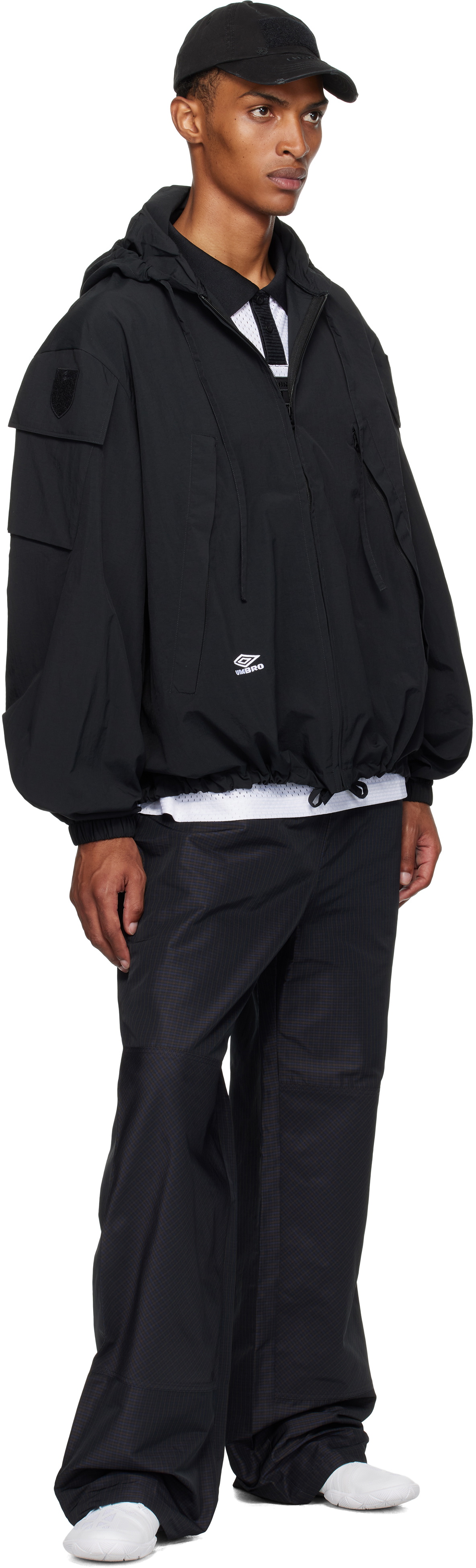 Umbro Black Tactical Windbreaker Jacket Umbro