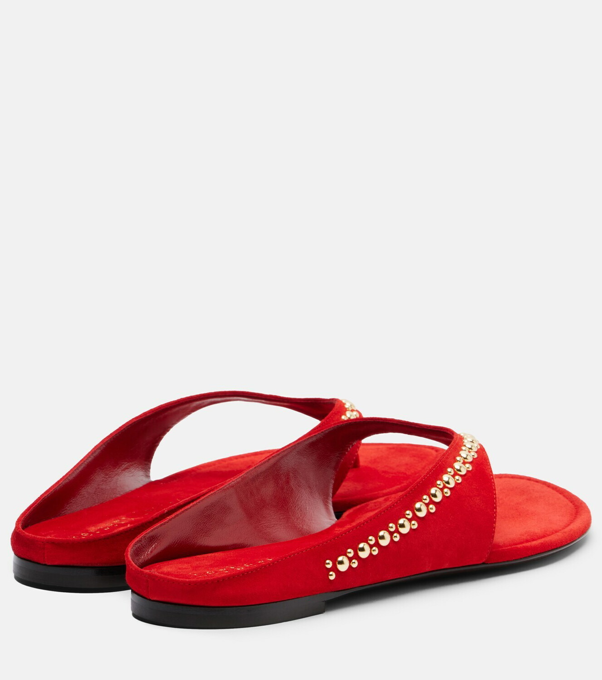 Herbert Levine Sun-kissed embellished suede thong sandals