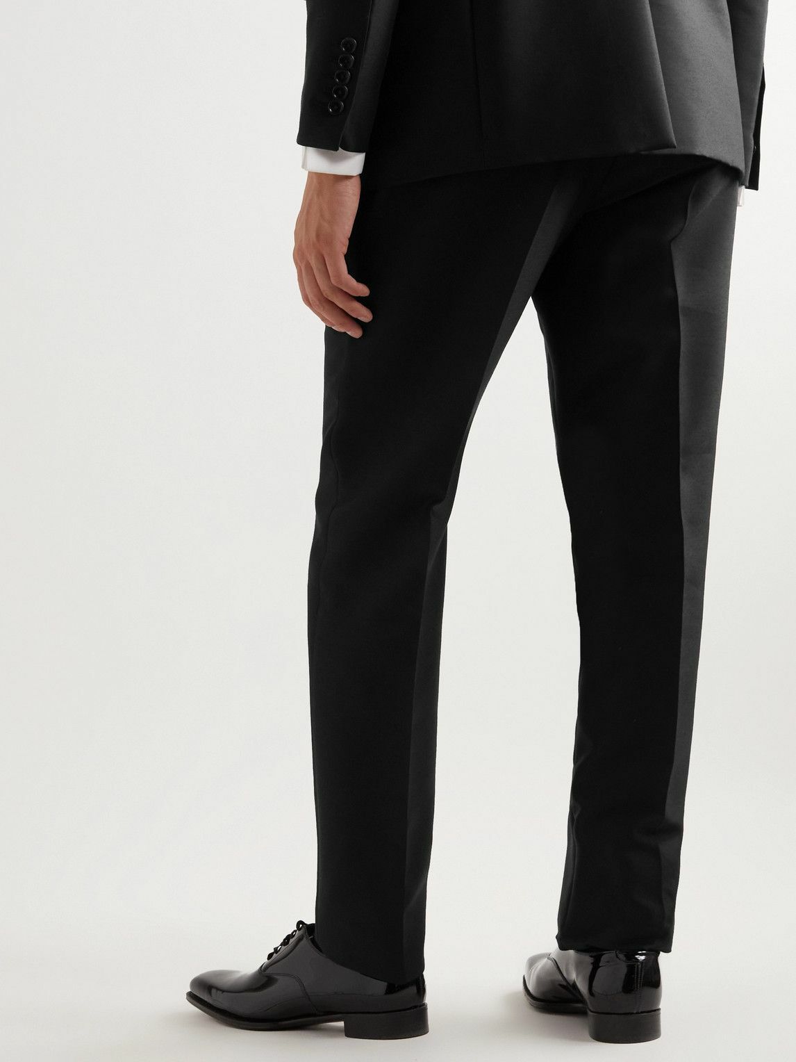 TOM FORD - Cooper Slim-Fit Velvet-Trimmed Wool and Silk