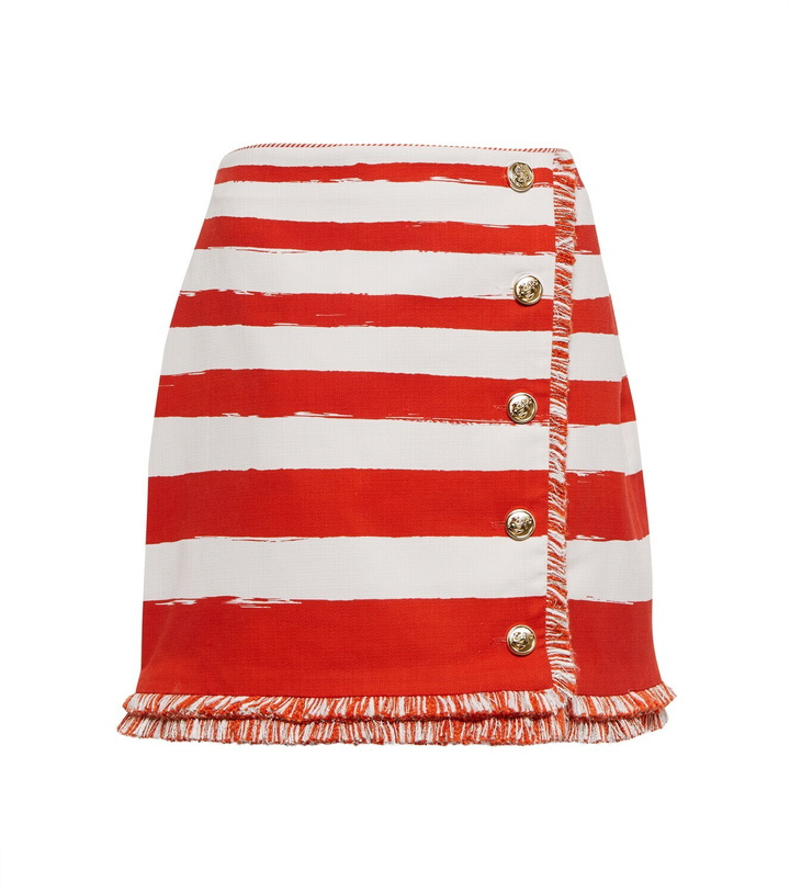 Photo: Zimmermann - Postcard striped cotton miniskirt