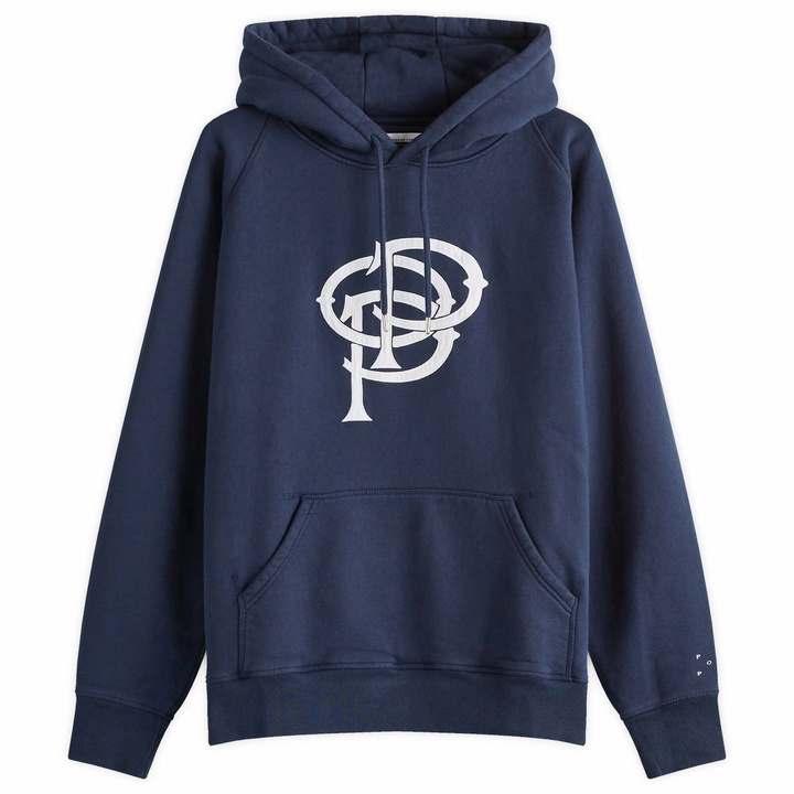 Photo: Pop Trading Company Men's Initial Hoodie in Navy