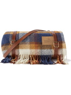 Pendleton - Fringed Checked Virgin Wool Blanket