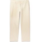 YMC - Slim-Fit Cotton and Linen-Blend Trousers - Ecru