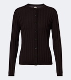 Jardin des Orangers Ribbed-knit virgin wool cardigan