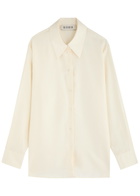 Rohe Washed Silk Shirt Cream