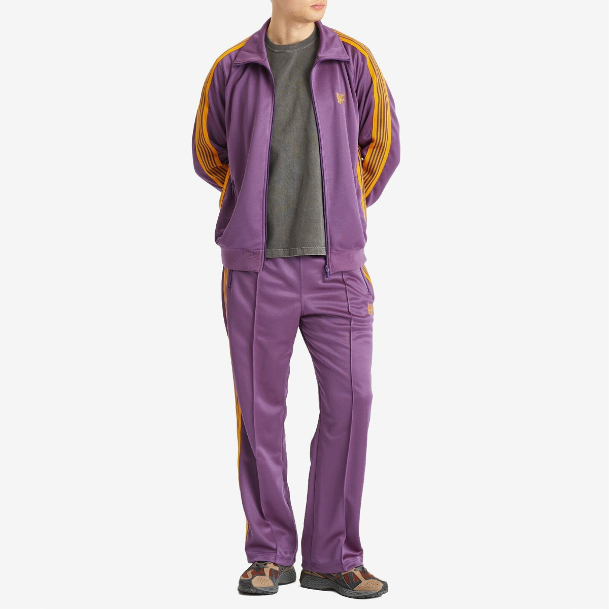 Needles/ジャケット/M/ポリエステル/パープル Needles/別注 Track Jacket PolySmooth Black×Purple｜Daytona