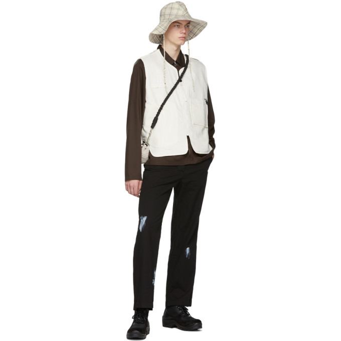 LHomme Rouge Off-White Hemp Padded Vest