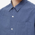 Norse Projects Men's Carsten Tencel Short Sleeve Shirt in Calcite Blue