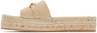 Versace Beige Medusa '95 Espadrille Sandals
