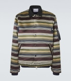 Sacai Striped blouson jacket