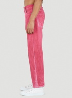 Hand Dyed Jeans in Pink