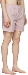 Stone Island Pink Brushed Garment-Dyed Swim Shorts