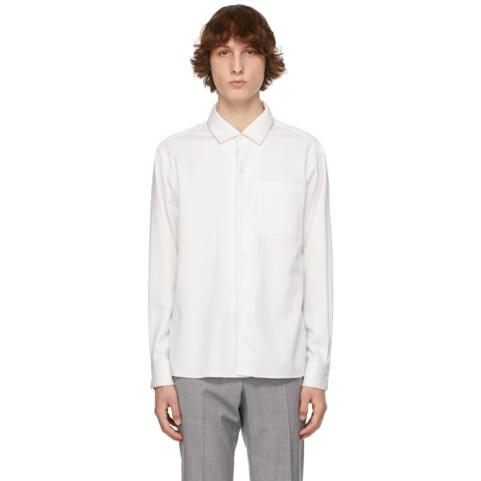 Z Zegna White Cotton and Silk Shirt Z Zegna