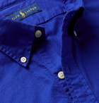 Polo Ralph Lauren - Slim-Fit Button-Down Collar Garment-Dyed Cotton Oxford Shirt - Blue