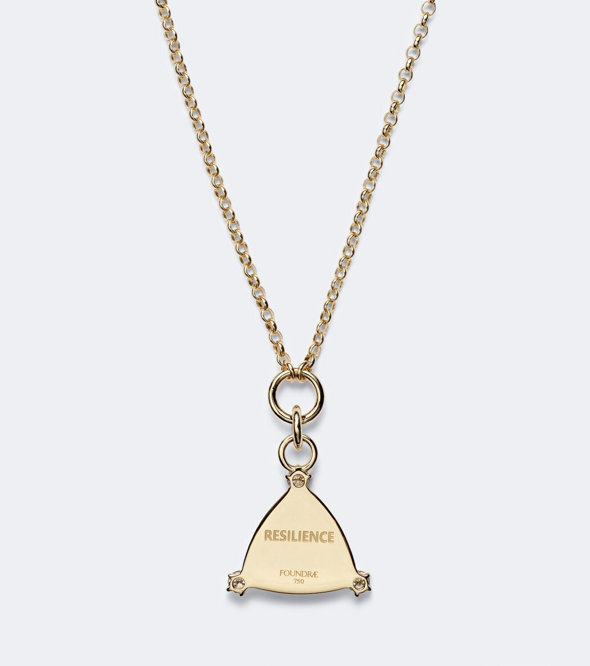 FoundRae Resilience Blossoms 18kt gold pendant necklace with diamonds