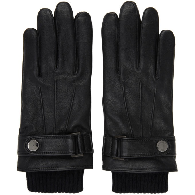 Photo: Boss Black Leather Hakani-TT Gloves