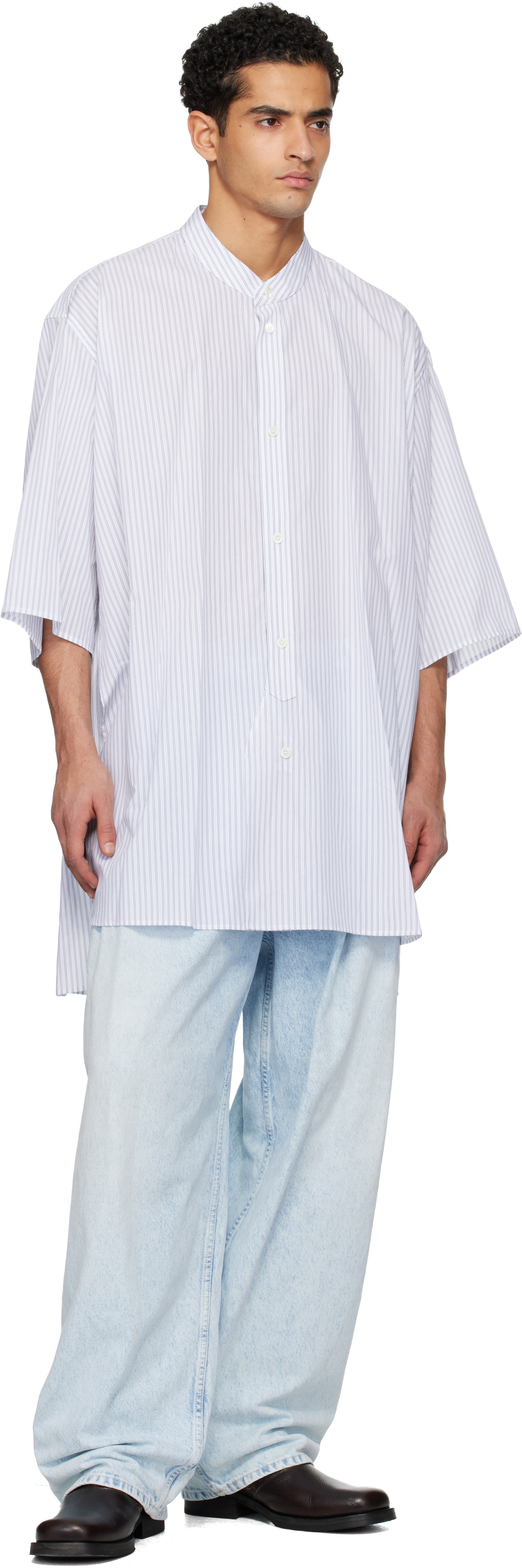 Hed Mayner White Short Sleeve Shirt