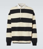 Alexander McQueen Striped cotton rugby shirt