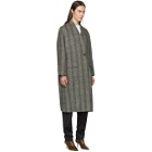 Isabel Marant Etoile Grey and Beige Henlo Coat