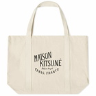 Maison Kitsuné Palais Royal Shopping Bag in Ecru