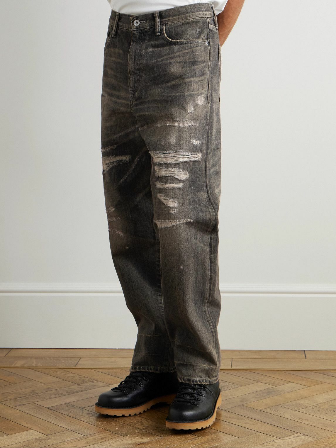 Neighborhood - Savage Straight-Leg Distressed Selvedge Jeans