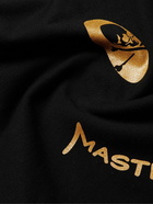 Mastermind World - Printed Cotton-Jersey Hoodie - Black