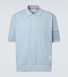 Thom Browne 4-Bar cotton jersey polo shirt