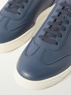 Brunello Cucinelli - Full-Grain Leather Sneakers - Blue