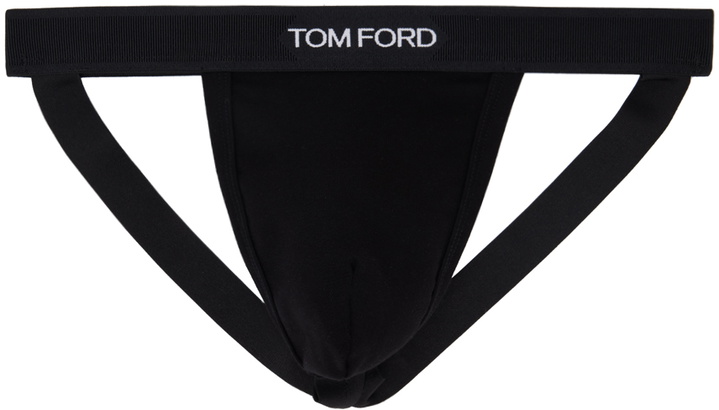 Photo: TOM FORD Black Cotton Jock Strap