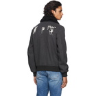 Off-White Grey Pivot Aviator Jacket