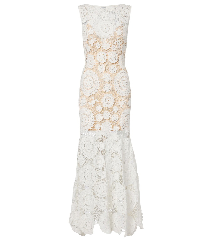Photo: Self-Portrait Crochet maxi dress