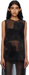 Cecilie Bahnsen Black Alba Tank Top