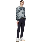 PS by Paul Smith Black and Grey Tie-Dye Sweater