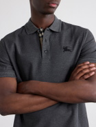 Burberry - Eddie Cotton Polo Shirt - Gray