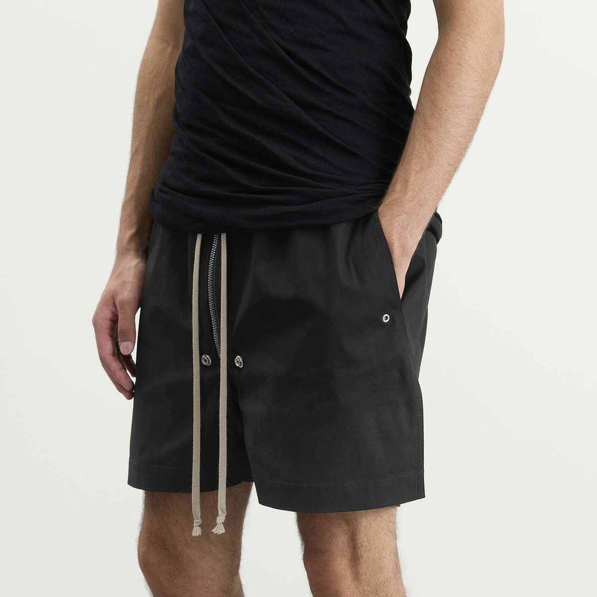 Rick Owens Men's Bela Boxers Shorts in Black