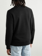 Moncler - Logo-Appliquéd Cotton and Cashmere-Blend Jersey Sweatshirt - Black