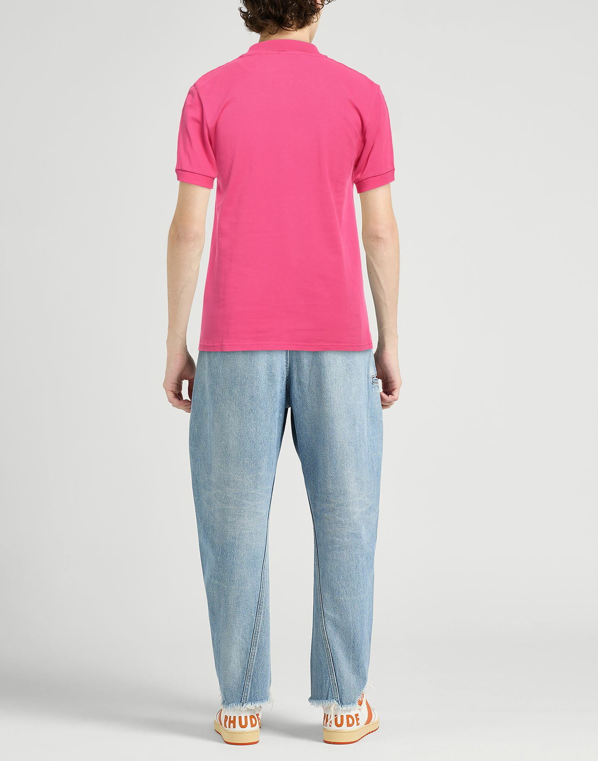Moschino Mens Polo shirt Fuchsia