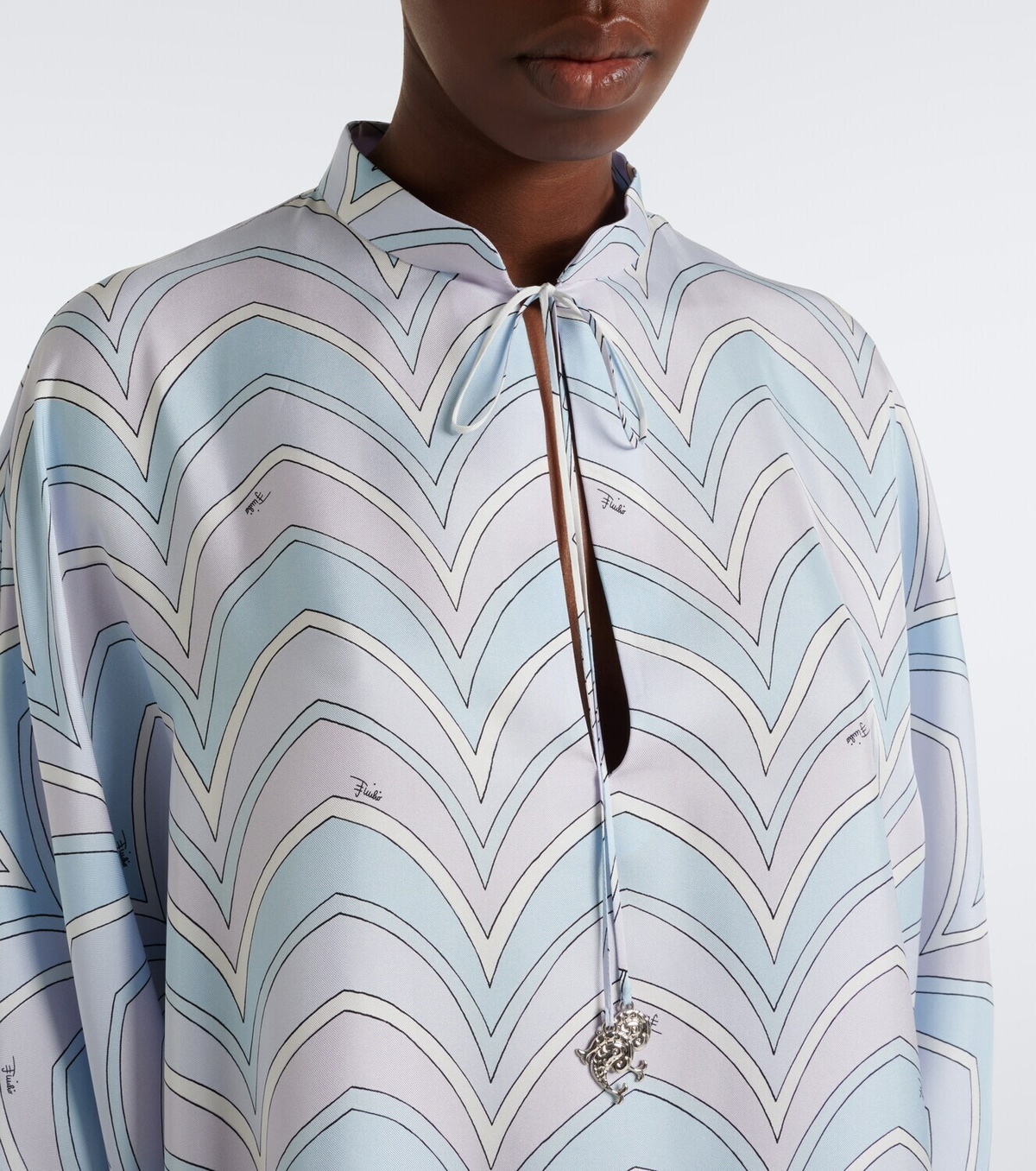 Pucci Baiadera silk twill kaftan