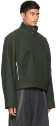 A. A. Spectrum Green Trucker Jacket