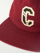 CELINE - Logo-Appliquéd Wool-Felt Baseball Cap - Burgundy