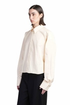 Ami Alexandre Mattiussi Shirt In Beige Cotton