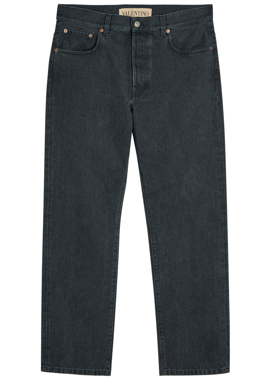 Valentino Garavani Straight-leg Jeans Black