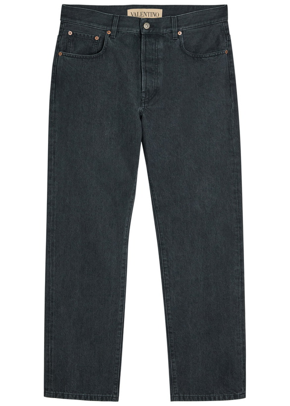 Photo: Valentino Garavani Straight-leg Jeans Black