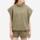 Adidas x FOG Women's Adidas x Fear of God Athletics Moc Neck Sweat in Clay