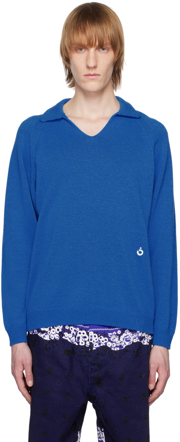 NOMA t.d. Blue Skipper Neck Sweater