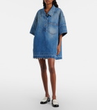 Givenchy Oversized polo denim minidress