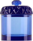 Houseplant Blue Glass Stash Jar
