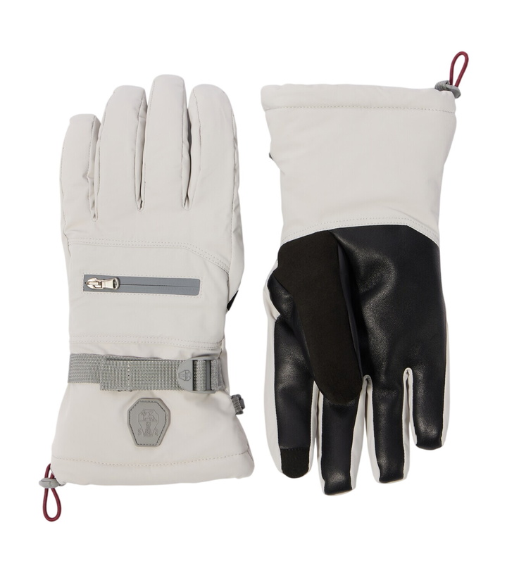 Photo: Brunello Cucinelli Leather-trimmed ski gloves