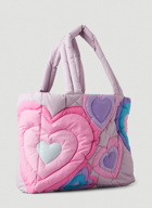 Heart Puffer Bag in Purple