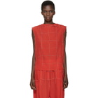 Damir Doma Red Net Tetrix Blouse
